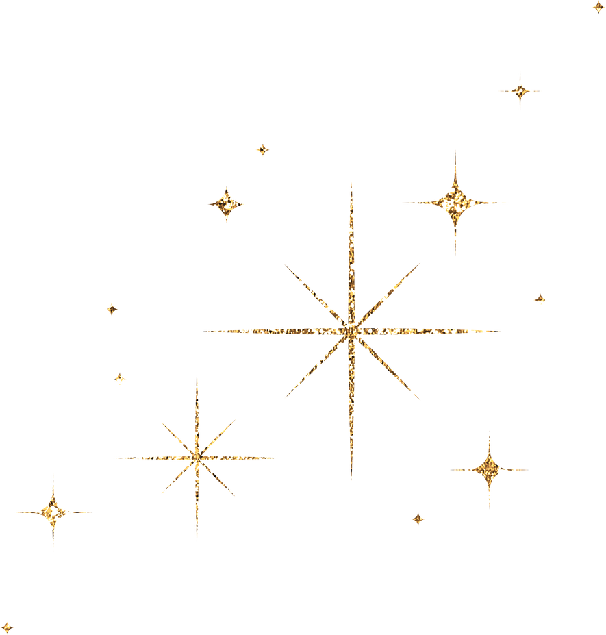 Gold Glitter Stars